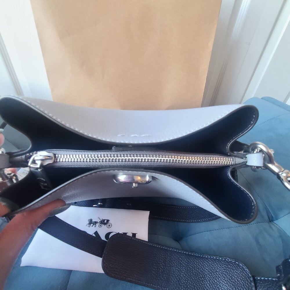 COACH Willow Bucket Bag In Color block Leather with matching wallet - Picture 12 of 14
